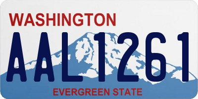 WA license plate AAL1261