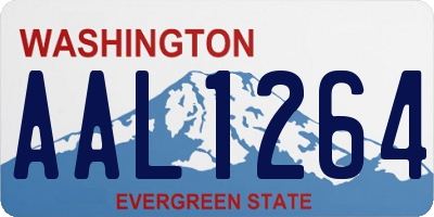 WA license plate AAL1264