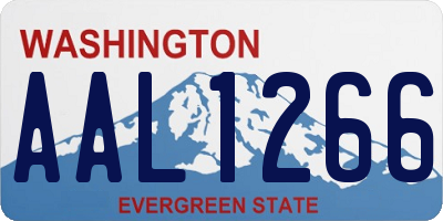 WA license plate AAL1266