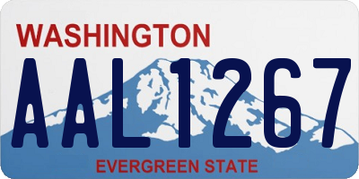 WA license plate AAL1267