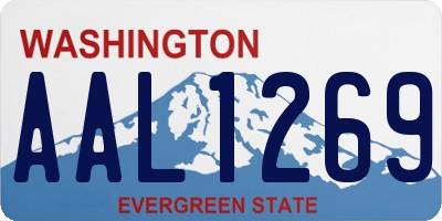 WA license plate AAL1269