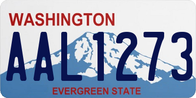 WA license plate AAL1273