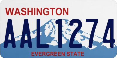 WA license plate AAL1274
