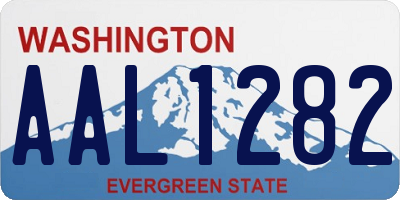 WA license plate AAL1282