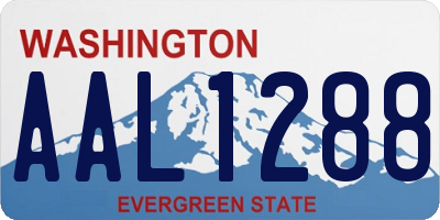 WA license plate AAL1288