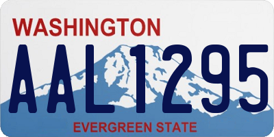 WA license plate AAL1295