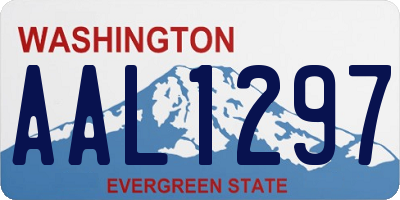 WA license plate AAL1297