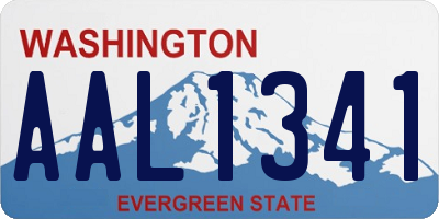 WA license plate AAL1341