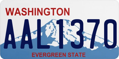 WA license plate AAL1370
