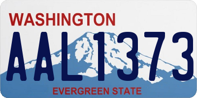 WA license plate AAL1373
