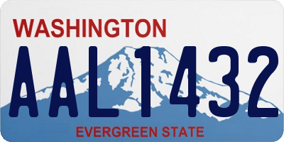 WA license plate AAL1432