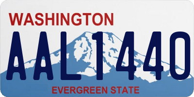 WA license plate AAL1440