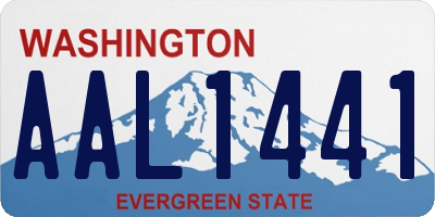 WA license plate AAL1441