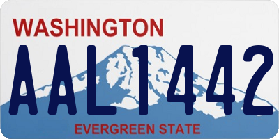 WA license plate AAL1442