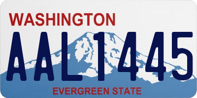WA license plate AAL1445