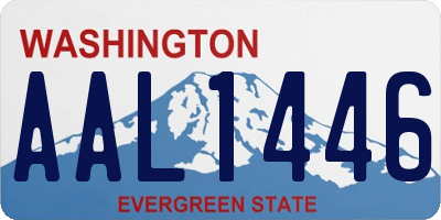WA license plate AAL1446