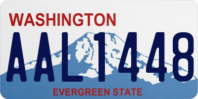 WA license plate AAL1448