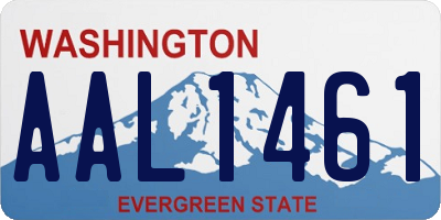 WA license plate AAL1461