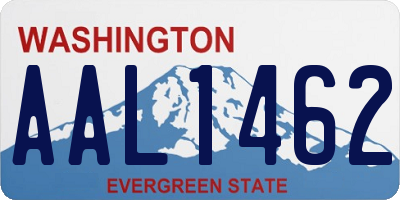 WA license plate AAL1462