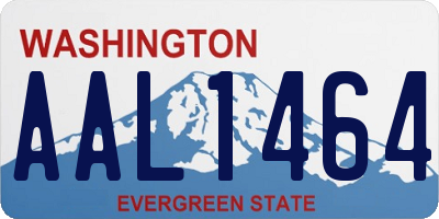 WA license plate AAL1464