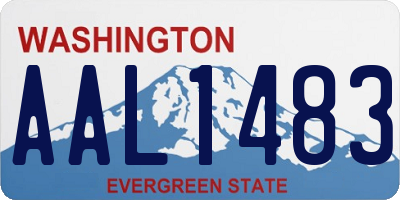 WA license plate AAL1483