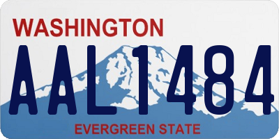 WA license plate AAL1484
