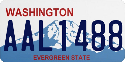 WA license plate AAL1488