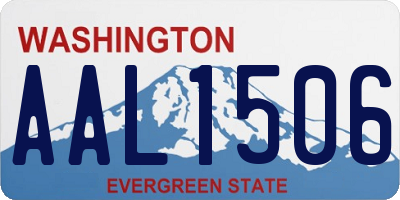 WA license plate AAL1506