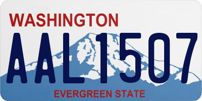 WA license plate AAL1507