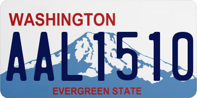 WA license plate AAL1510