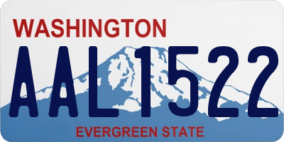 WA license plate AAL1522