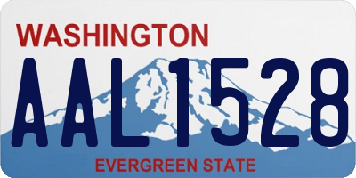 WA license plate AAL1528