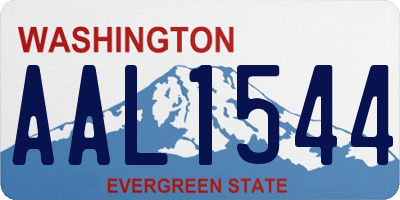 WA license plate AAL1544