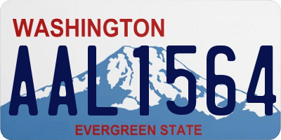 WA license plate AAL1564