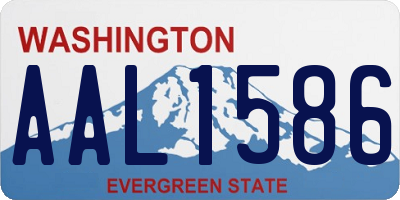 WA license plate AAL1586