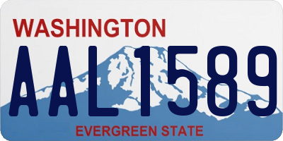 WA license plate AAL1589