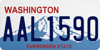 WA license plate AAL1590
