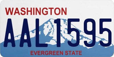 WA license plate AAL1595