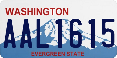 WA license plate AAL1615