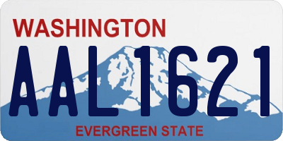 WA license plate AAL1621