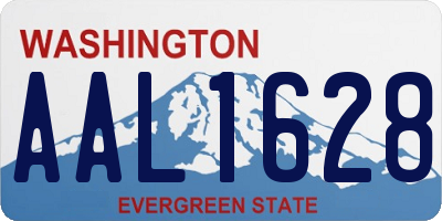 WA license plate AAL1628