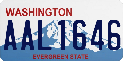 WA license plate AAL1646