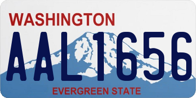 WA license plate AAL1656