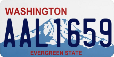 WA license plate AAL1659