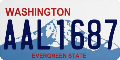 WA license plate AAL1687