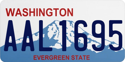 WA license plate AAL1695