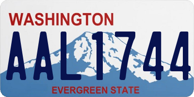 WA license plate AAL1744