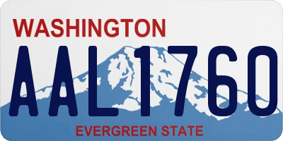 WA license plate AAL1760