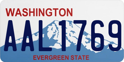 WA license plate AAL1769