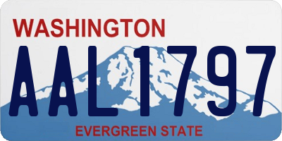 WA license plate AAL1797